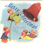 Voco # 210: Merry Christmas To A Dear Little Boy (greeting card record with mailer), 1947 (non-kiddie record)